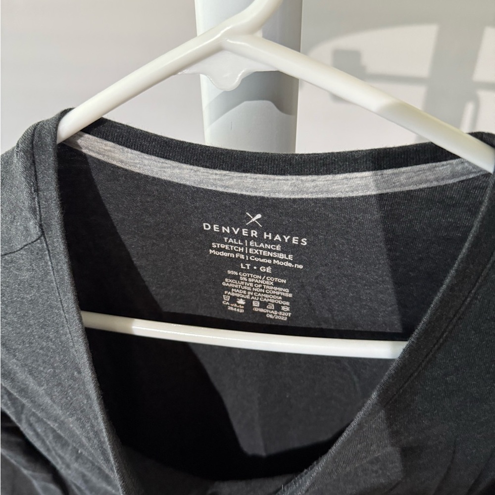 Denver Hayes dark grey long Sleeve shirt